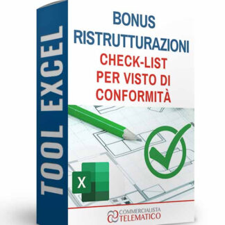 Tool Excel | Check-list Visto di Conformità Bonus Ristrutturazioni