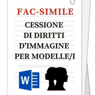Scrittura privata per cessione dei diritti d'immagine