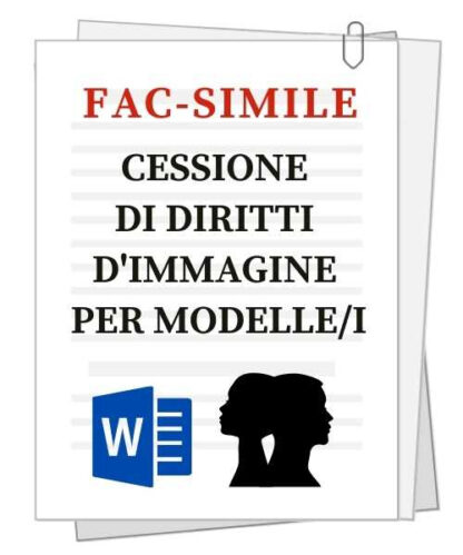 Scrittura privata per cessione dei diritti d'immagine