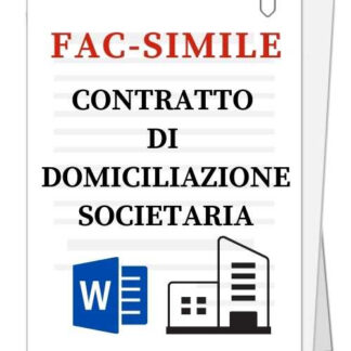 Fac-simile di contratto di domiciliazione societaria