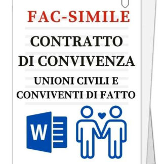 fac-simile di contratto di convivenza per unione di civile o convivenza di fatto