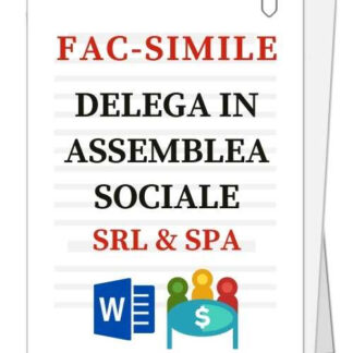 Fac-simile | Delega in assemblea sociale – Srl e Spa
