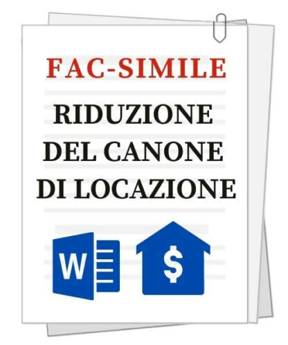 Fac simile di Scrittura privata per riduzione canone di locazione
