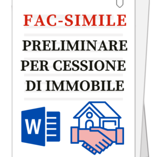 Fac-simile | Contratto preliminare per cessione di immobile