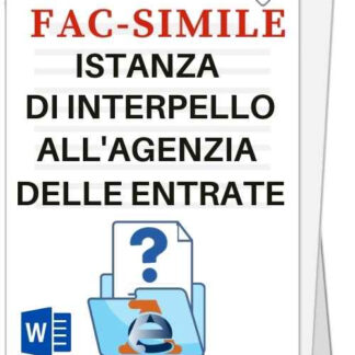 fac simile di istanza di interpello al Fisco