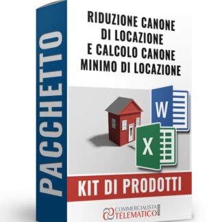tool in excel e fac-simile per la Riduzione canone di locazione e calcolo canone minimo di locazione