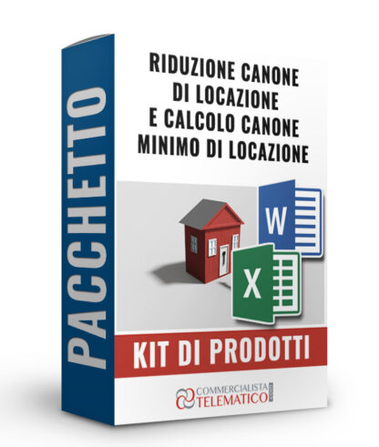 tool in excel e fac-simile per la Riduzione canone di locazione e calcolo canone minimo di locazione