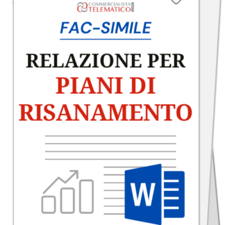 Fac-simile | Relazione per Piani di Risanamento