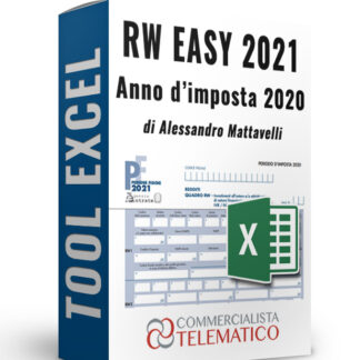 Tool Excel | RW EASY 2021 (anno d’imposta 2020)