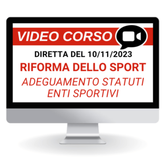 Corso su Adeguamento degli Statuti Enti Sportivi