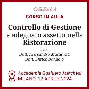 formazione controllo di gestione ristoranti