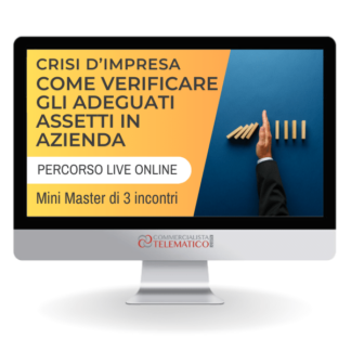 Percorso Online | Crisi d’impresa: come verificare gli Adeguati Assetti in azienda
